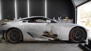 Wrecked Lexus LFA